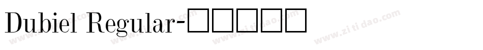 Dubiel Regular字体转换